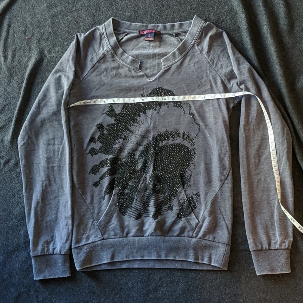 Rock and roll cowgirl native american sweatshirt